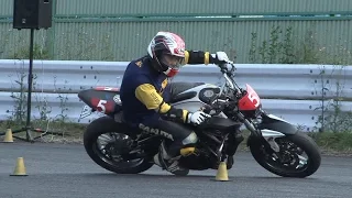 2016 5 22 Dunlop Moto Gymkhana King of Gymkhana Sakuta 選手 MT-07 heat 2