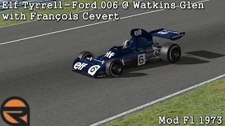 [rFactor] Elf Tyrrell-Ford 006 @ Watkins Glen with François Cevert (Mod F1 1973) [HD]