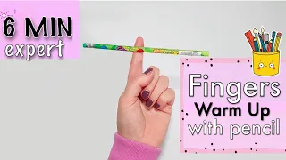 EXPERT HAND AND FINGER WARM UP with Pencil l Exercise  to Improve Writing