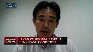 Shinzo Abe's brother Nobuo Kishi says former Japan PM is getting blood transfusion