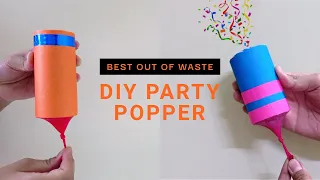 How to make Party Poppers | Best out of Waste - Very Easy