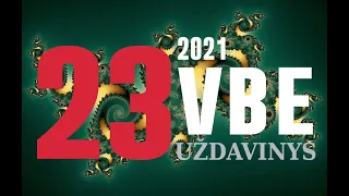 23 uždavinys | VBE 2021