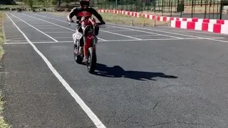 JOHANN ZARCO DOING CHILL ACTION ON THE MOTORBIKE