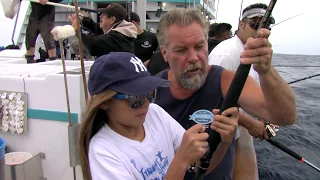 Young Girl Catches Her First Tuna Ever! | SPORT FISHING