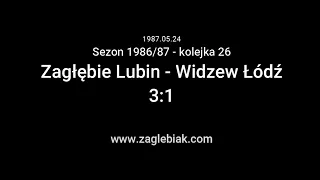 1986/87 - kolejka 26 - Zagłębie Lubin vs Widzew Łódź