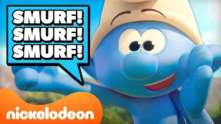 Every Time the Smurfs Say SMURF PART 2! 🔵 | Nickelodeon Cartoon Universe
