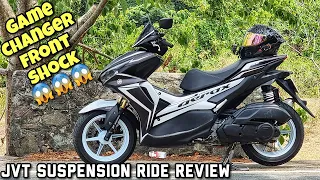 Binago Nito Ang Aerox Ko! | JVT Suspension Ride Review