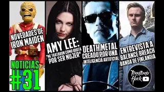 NOTICIAS #31: AMY LEE, MAIDEN, Entrevista a BALANCE BREACH (Finlandia) y más | Territorio Rock