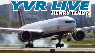 Vancouver Airport YVR Live Plane Spotting | MAY 9 2024
