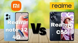 Xiaomi Redmi Note 12 4G vs Realme C55 || full comparison