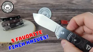 5 Great flippers from Finch Knife Co! - w/C. Risner Cutlery