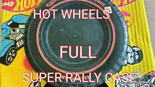 #MATTEL HOT WHEELS SUPER RALLY CASE FULL OF DIE-CAST CARS