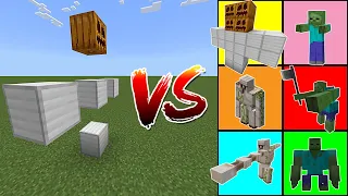 The Gravity Golem vs Iron Golems and Zombies