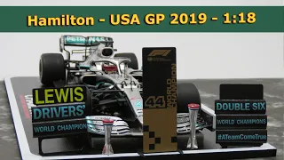 Lewis Hamilton - Mercedes W10 USA GP 2019 - Spark F1 1:18 model car review