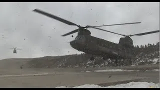 Chinooks land in Billings for firefighting duty