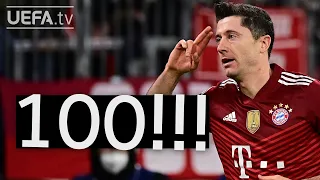 Inside ROBERT LEWANDOWSKI's 100th #UCL appearance!!