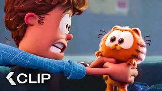 THE GARFIELD MOVIE Clip - Jon Rescues Baby Garfield (2024)