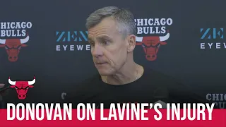 Bulls coach Billy Donovan discusses Zach LaVine's thumb injury | NBC Sports Chicago