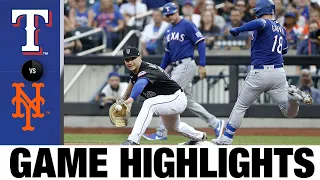 Rangers vs. Mets Game Highlights (7/1/22) | MLB Highlights