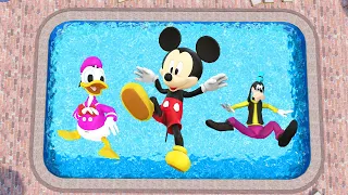 Mickey Mouse Clubhouse GTA 5, Donald Duck, Goofy and Minnie Mouse Funny Ragdolls & Fails #16