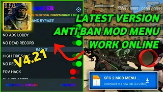 New Mod Menu version 4.21 Special Forces Group 2 Work Online Offline Mod Menu By Bang EB