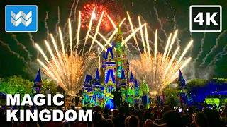 [4K] Magic Kingdom Fireworks Show 🎆 Happily Ever After 2023 Disney World Orlando Florida USA 🎧
