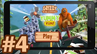 Grizzy and the Lemmings Yummy Run - Gameplay Walkthrough Part 4 (Android/iOS)