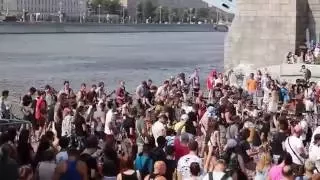 Moscow flash mob