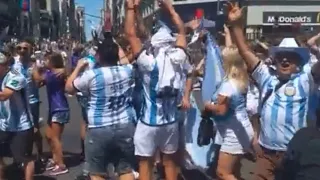 CRAZY Argentina fans reaction to winning the World Cup!