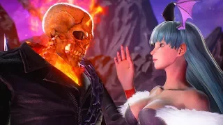 Morrigan attempts to Seduce Ghost Rider | Marvel vs Capcom: Infinite