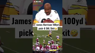 James Harrison’s funny SNL Skit after the Superbowl🤣 #shorts (@SaturdayNightLive / @NFL)