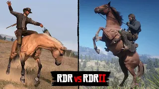 Capturing Wild Horses in Red Dead Redemption 2 vs RDR 1