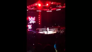 Sheamus after Neville v Balor WWE Live Dublin 09/04/2015