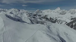 Der Erlebnisberg Golm im Montafon im Winter - Flugaufnahmen l Vorarlberg