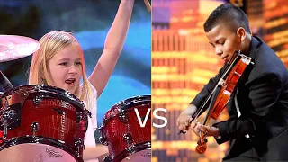 Fantasy Match up: Let's Rock on pop, Johanne's drums, vs Tyler's violin
