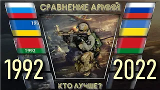 Россия 1992 Украина 1992 Беларусь 1992 vs Россия Украина Беларусь 🇷🇺 Армия 2023🇧🇾 Сравнение воен