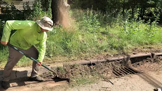 I mowed this NEGLECTED EYESORE and cleared the storm drain