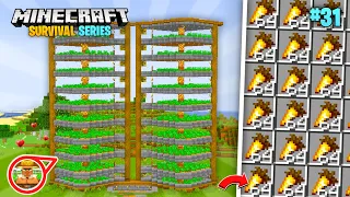 I Built Fully Automatic Golden Carrot Farm For Minecraft Pe 1.20 Survival Series (#31)