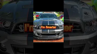 Mustang Shelby vs Smart |Car Edit #shorts