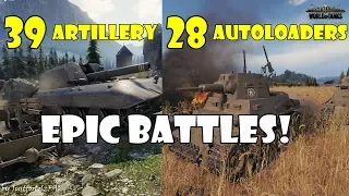 World of Tanks - Funny Moments | EPIC BATTLES! [39 Artillery | 28 Autoloaders]