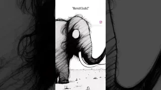 “Mammoth Doodle 2” #woolymammoth, #prehistoricart, #sketch, #mammoth, #wildlifeart, #fossil, #iceage