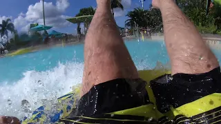 "Whanau Way" Yellow Slide Double Drop Tube Slide Aquatica Orlando Hyper Smooth UHD POV