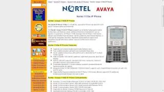 Telecom Tips: Nortel / Avaya 1100 Series IP Phones