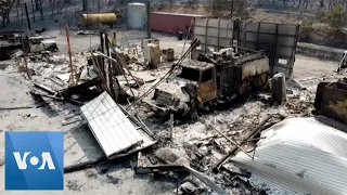 Drone Footage Shows California Fire Aftermath