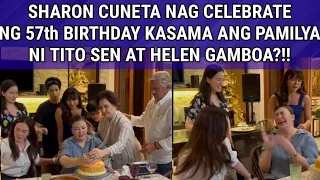 SHARON CUNETA NAGCELEBRATE NG 57th BIRTHDAY KASAMA ANG PAMILYA NILA TITO SOTTO AT HELEN GAMBOA?!!