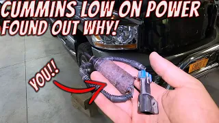 5.9 Cummins suddenly low on power?  Check this!  Laraine gives me boost fits on a camping trip!!