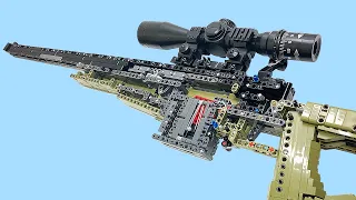 LEGO ]🔥 Sniper Rifle 🔨 Super Fast Making (and, shoot) Stop Motion