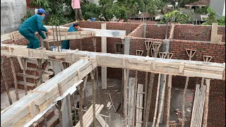 Construction Technique Step By Step Reinforced Concrete Ceiling For The House
