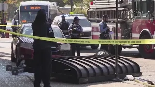 Car plows into CTA bus stop in Chicago's Chatham neighborhood, killing 1, injuring 3 others