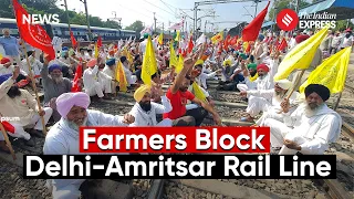 Shambhu Border: Farmers Block Delhi-Amritsar Main Rail Line, 10 Trains Canceled So Far